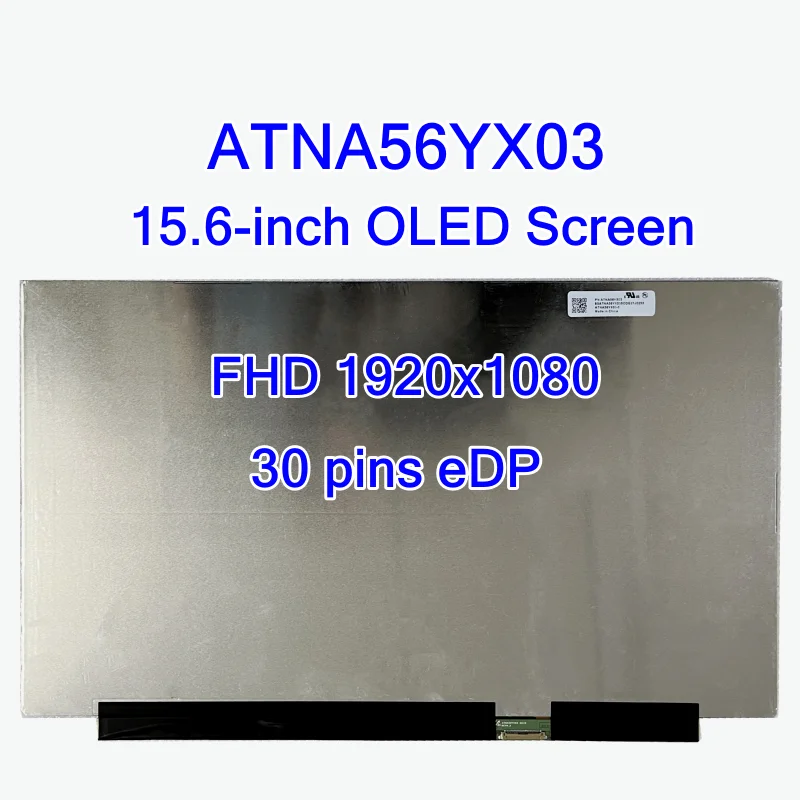 OLED Ʈ ȭ, ATNA56YX03 ATNA56YX03-0, ASUS M3500 M5100 M6500 K3500 X1505 AM-OLED ÷ г, 30  eDP, 15.6 ġ